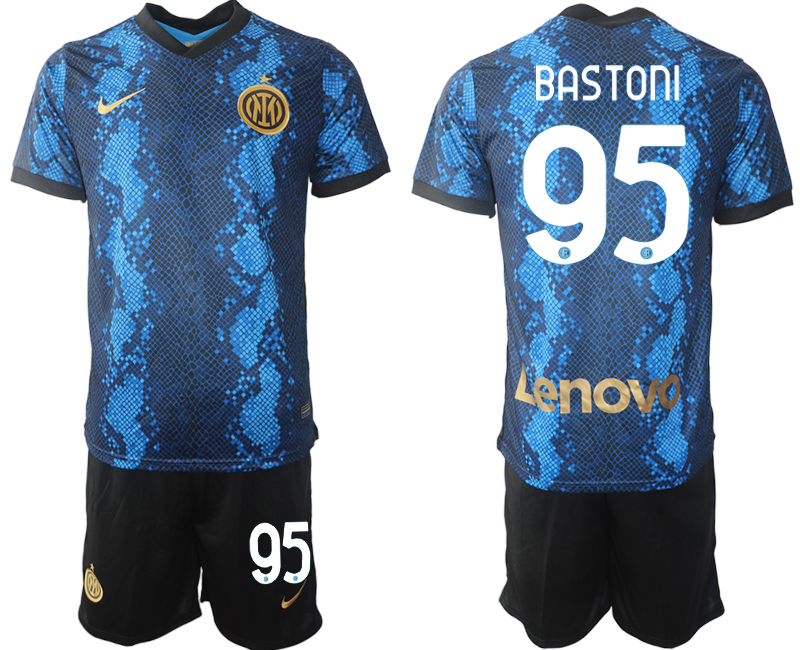 Men 2021-2022 Club Inter Milan home blue #95 Nike Soccer Jersey